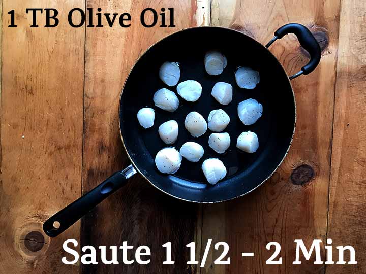 Step by Step Scallop Fettuccine with Brown Butter Sauce