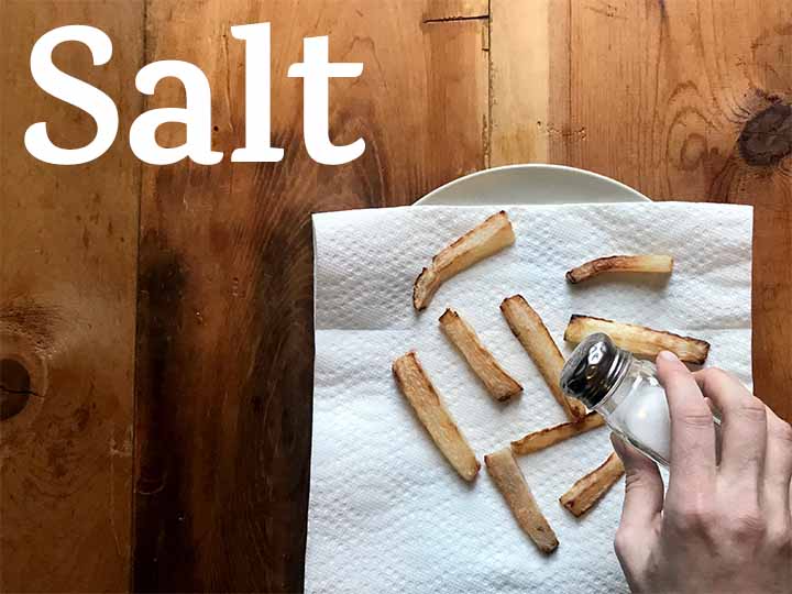 salt the Keto fries