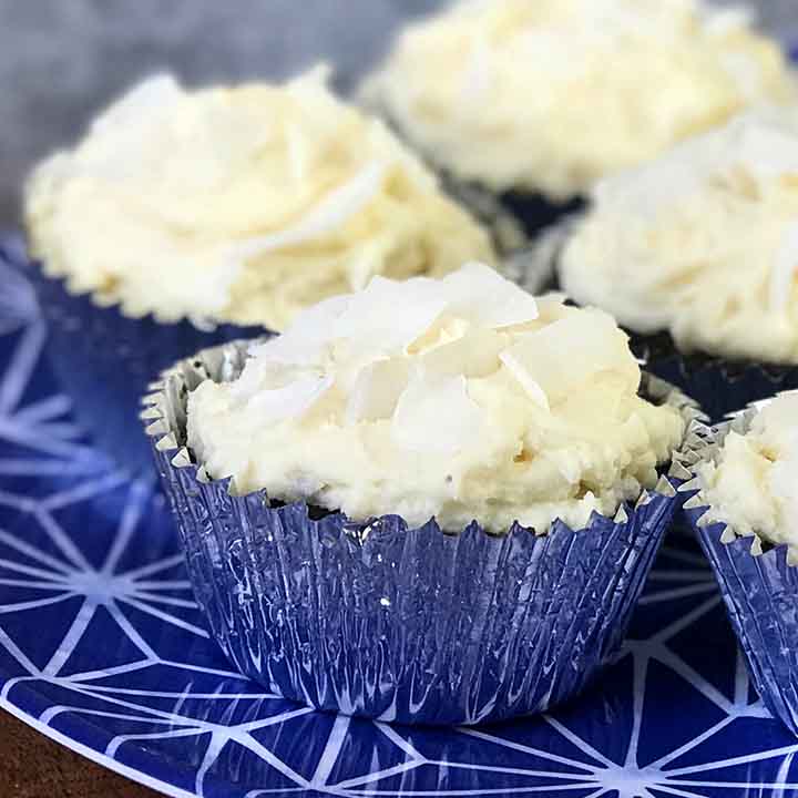 Easy Chocolate Cupcakes with Coconut Frosting