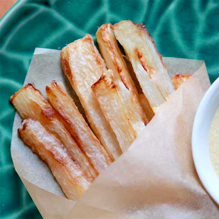 a plate of Keto French Fries