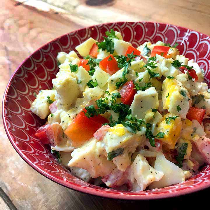 a bowl of Instant Pot Egg Salad