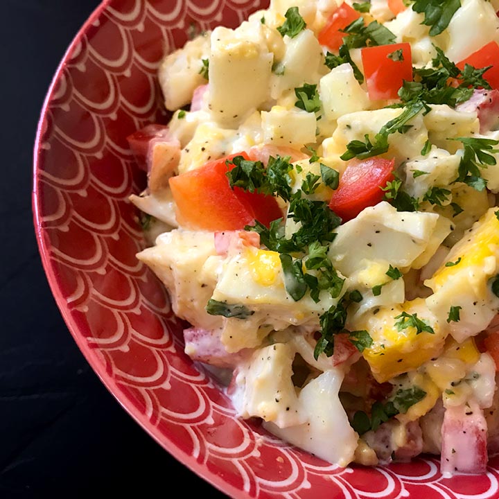 a bowl of Instant Pot Egg Salad