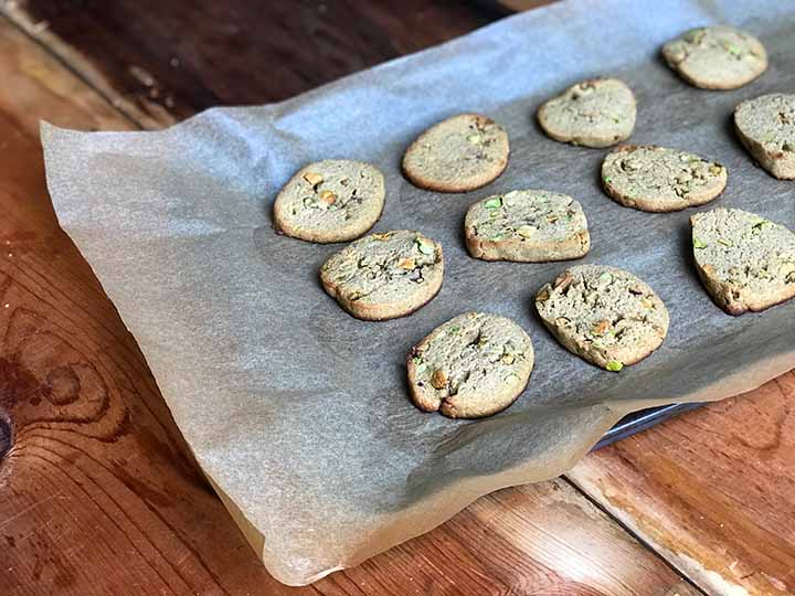 Paleo Pistachio Shortbread Cookies