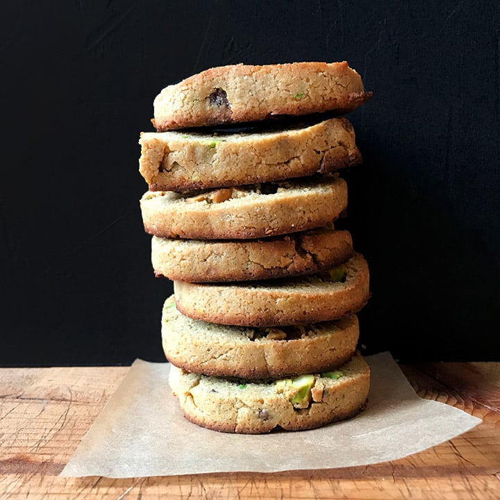 Sugar Free Pistachio Shortbread Cookies