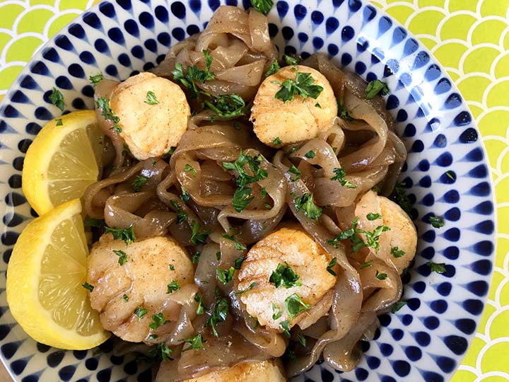 Best Scallop Fettuccine with Brown Butter Sauce
