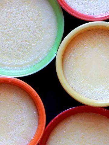 5 cups of Keto Egg Custard