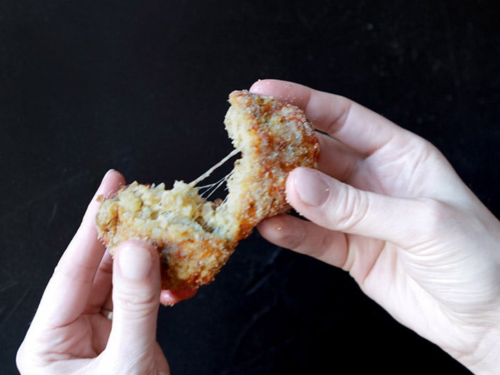 Healthy Arancini Italian Fried Rice Fritter