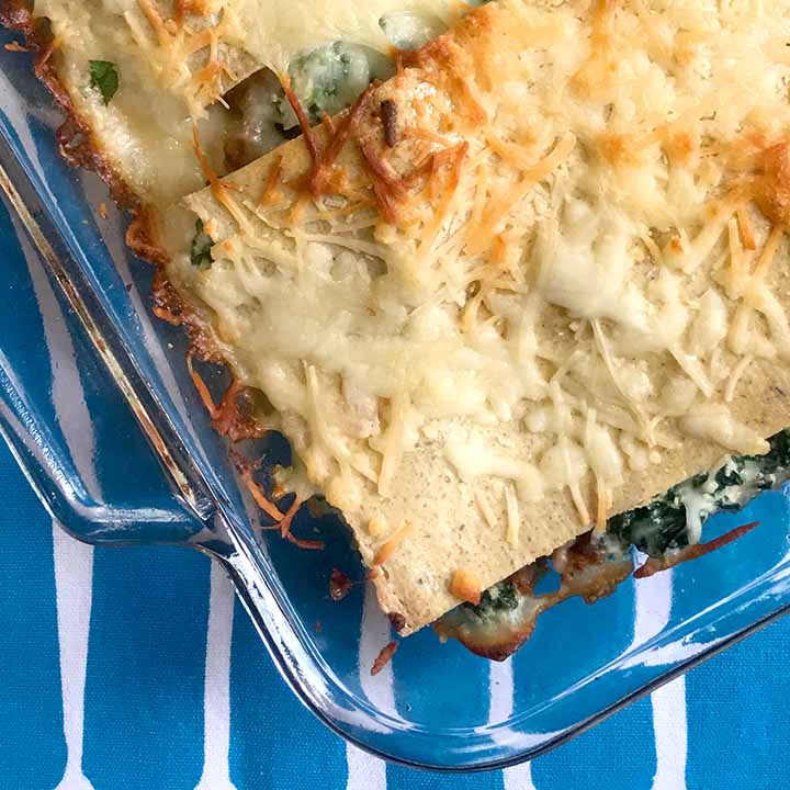 Primal Spinach and Beef Lasagna