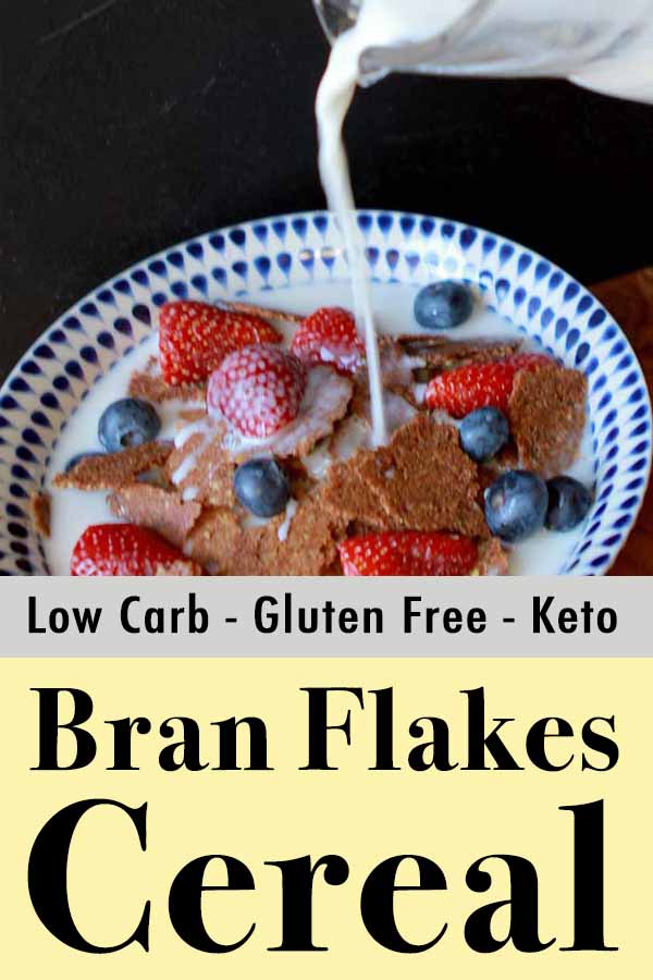 Paleo Bran Flake Cereal Pinterest Pin
