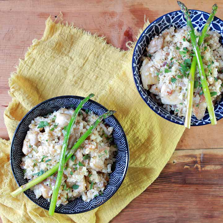 Italian Chicken Asparagus Risotto