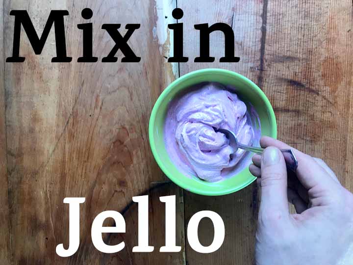 mix in the Jello