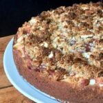 Best Gluten Free Rhubarb Crumb Cake with Streusel Topping