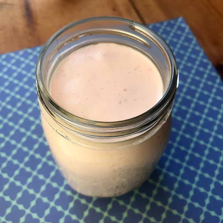 Keto Mock Strawberry Banana Smoothie