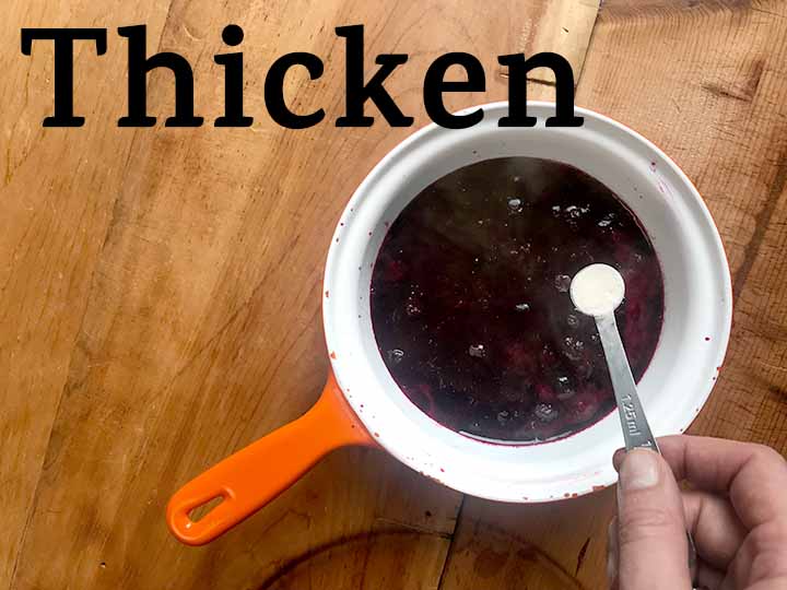 Step 2 Thicken healthy Sugar-Free Blueberry Jam