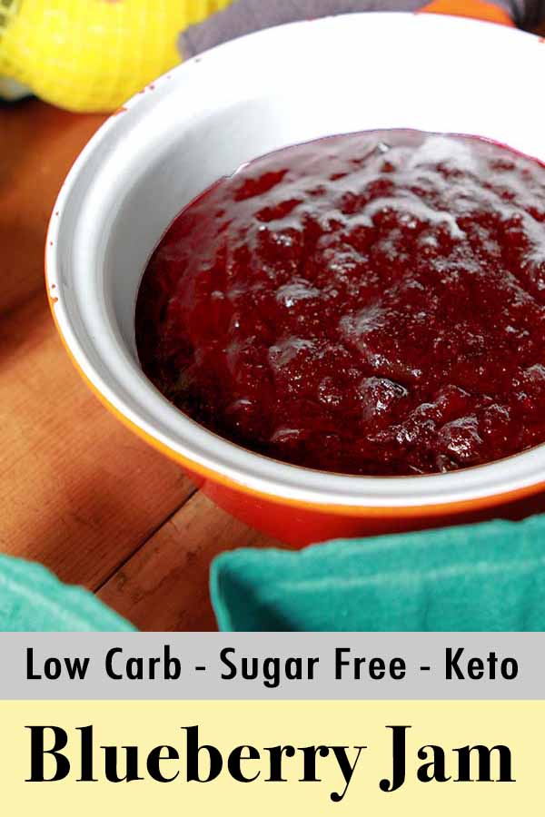 Pinterest Pin for the Beast Low Carb and Keto Blueberry Jam