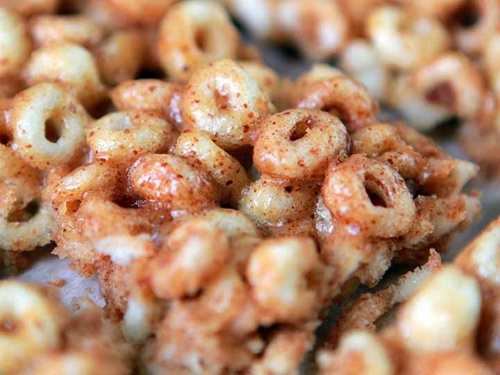 Close up image of low carb Magic Spoon Cereal Bars