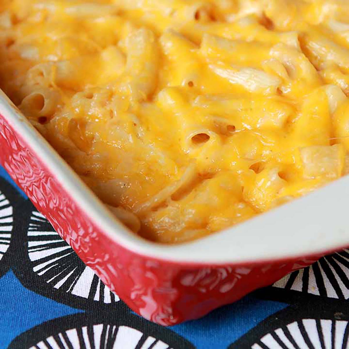 A casserole of Keto Mac and Cheese