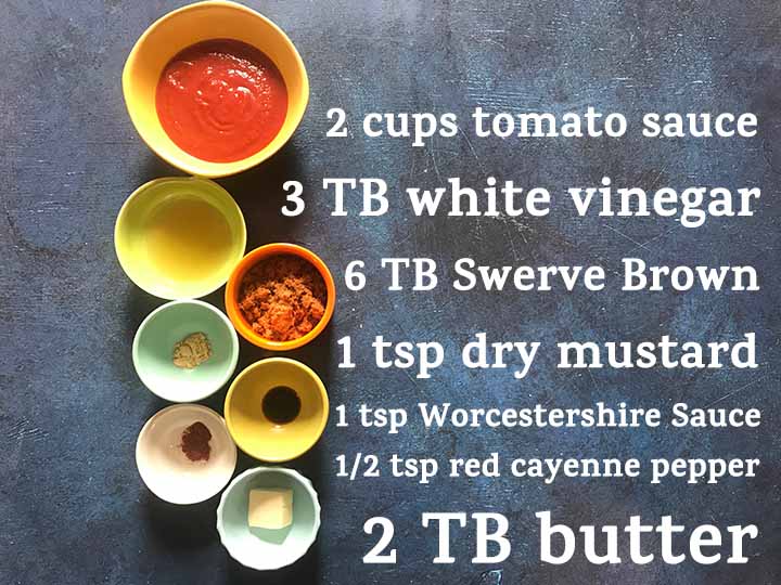 Low Carb Keto Memphis Style BBQ Sauce Ingredients