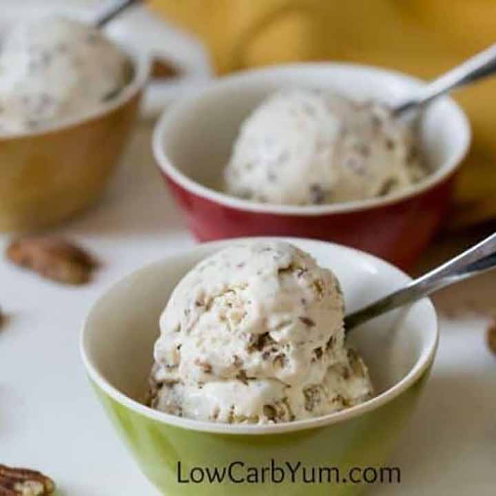 Low Carb Yum Butter Pecan Keto Ice Cream Recipe