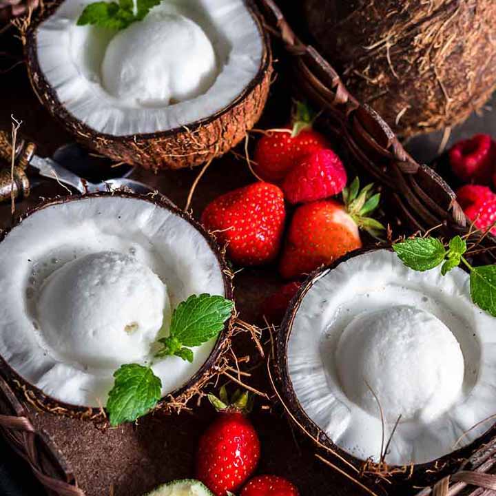 Low Carb No Carb Keto Coconut Ice Cream