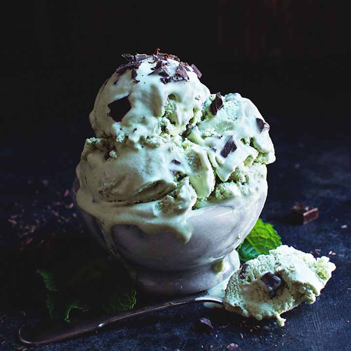 Simply so Healthy Mint Chocolate Chip Keto Ice Cream Recipe