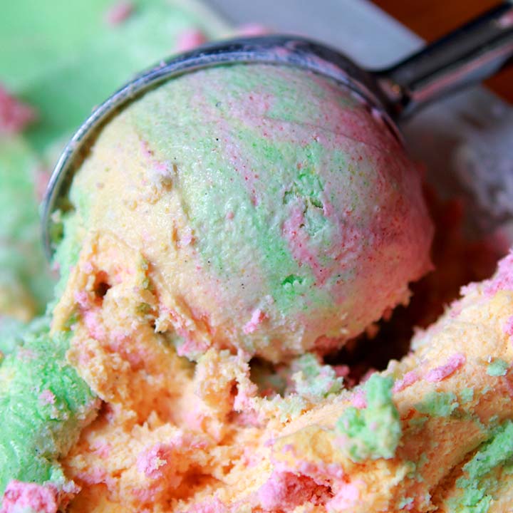 Resolution Eats Keto Rainbow Sherbet Recipe