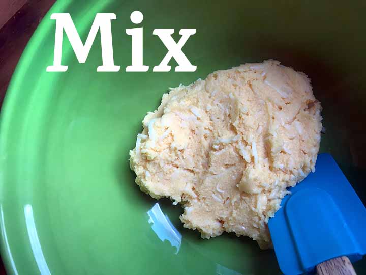 Step 2 Mix up biscuit batter