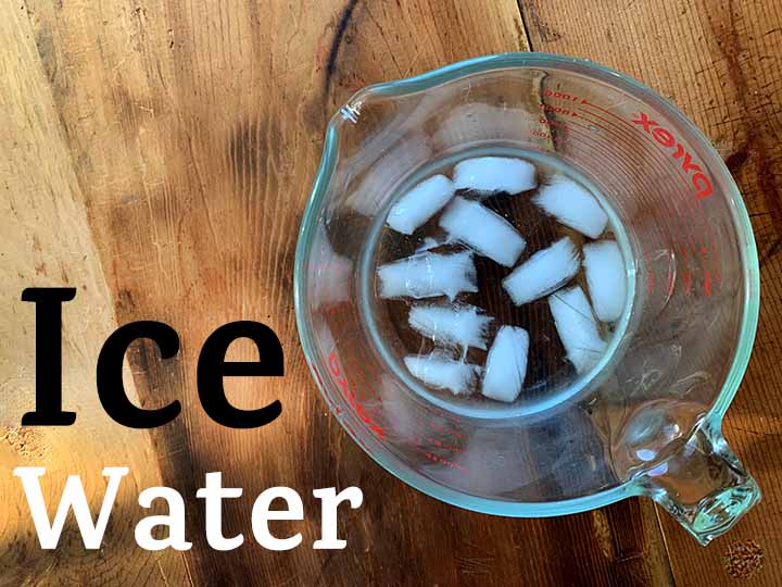 Step 2 make 1 cup of ice water