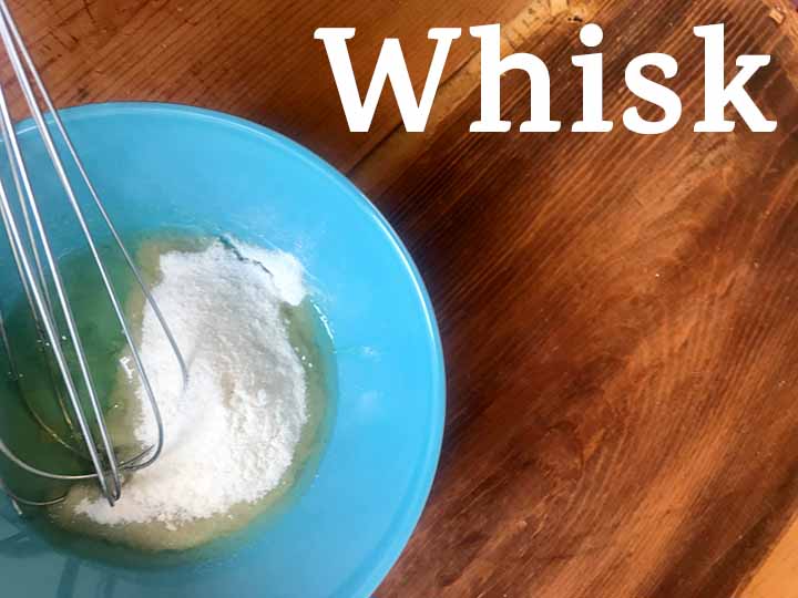 step 5 whisk together eggs, sugar free sweetener and cinnamon