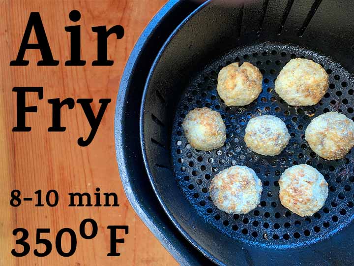 step 9 air fry at 350 degrees F for 8-10 minutes