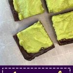 Pinterest Pin for Avocado Brownies