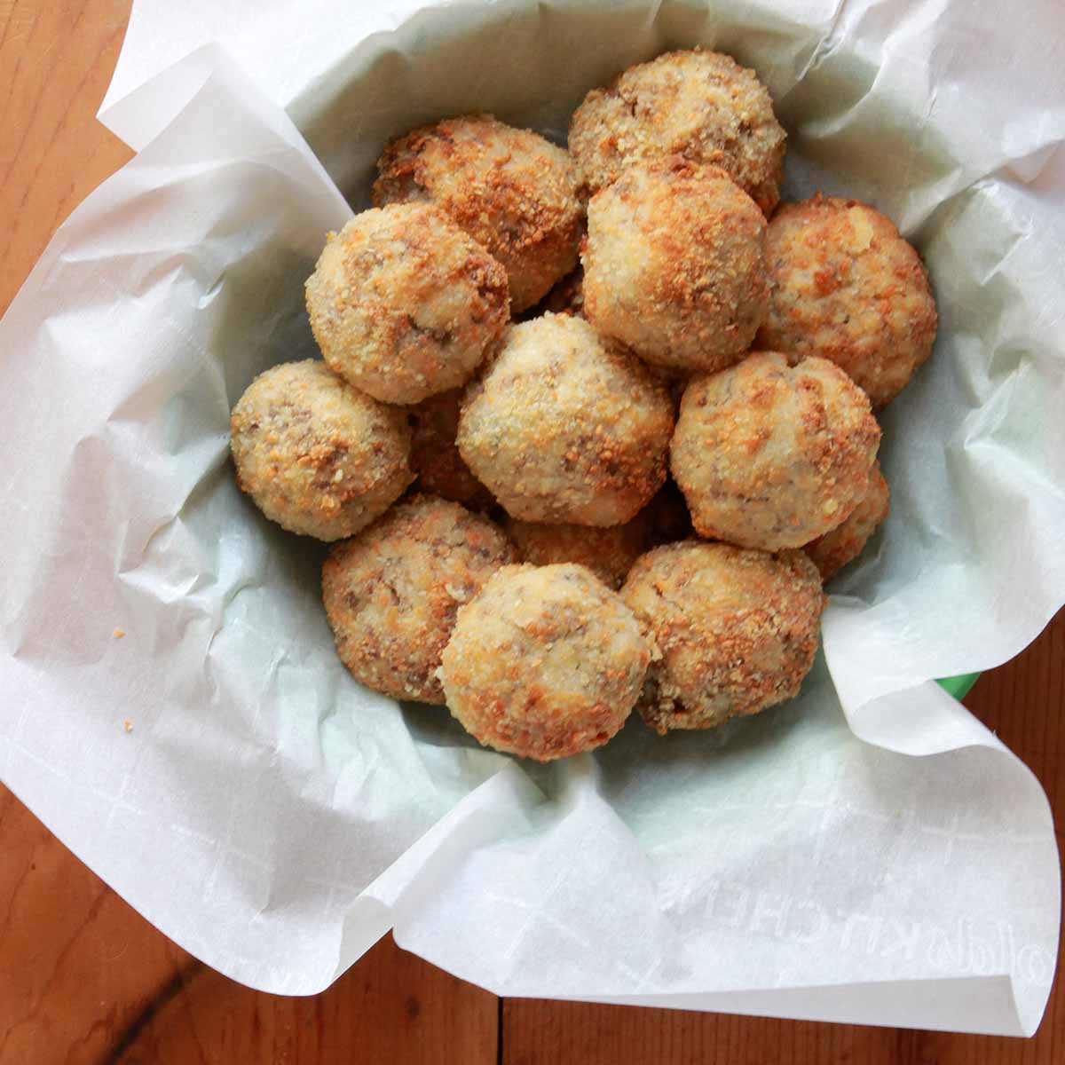 Keto Sauerkraut and Sausage Balls Resolution Eats