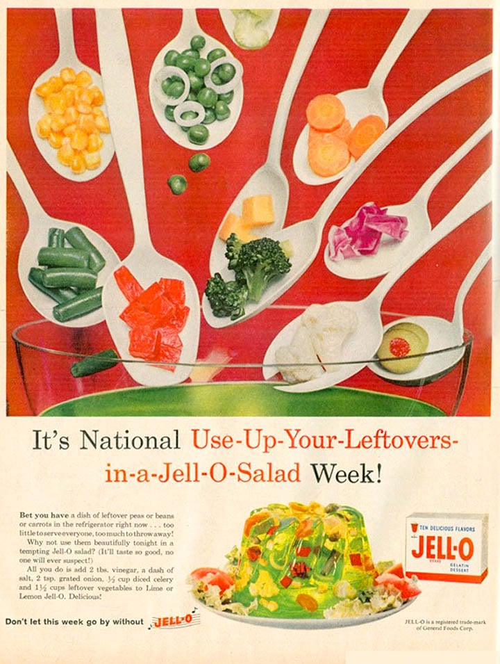 Vintage Jello Salad Advertisement from the 1960's