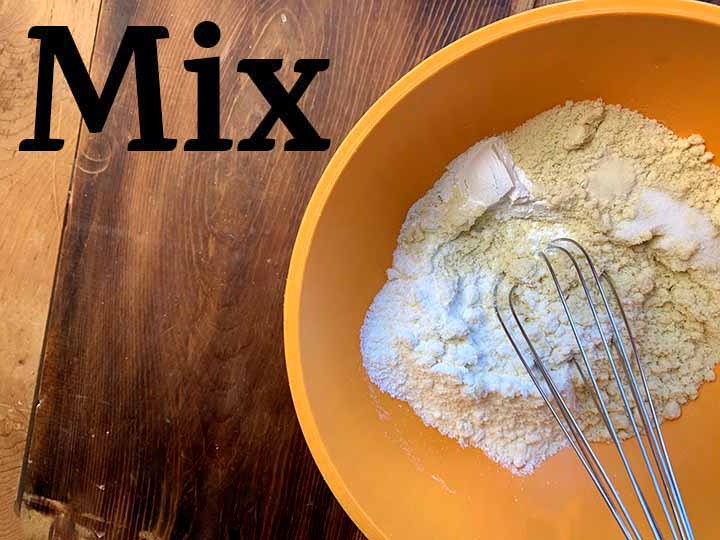 step 4 mix together dry ingredients