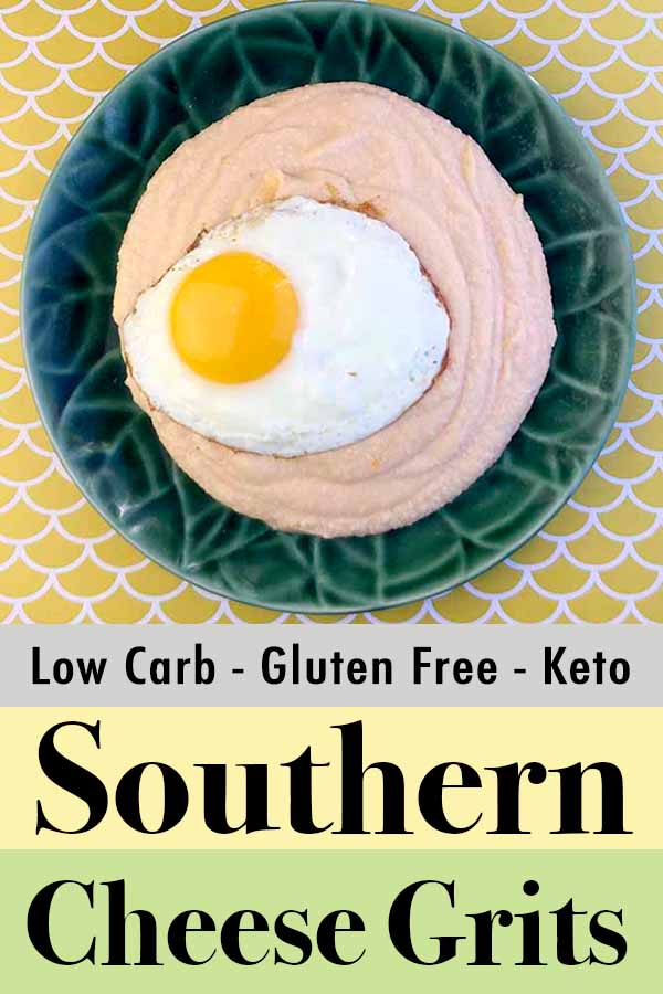 Pinterest Pin for Keto Cheese Grits