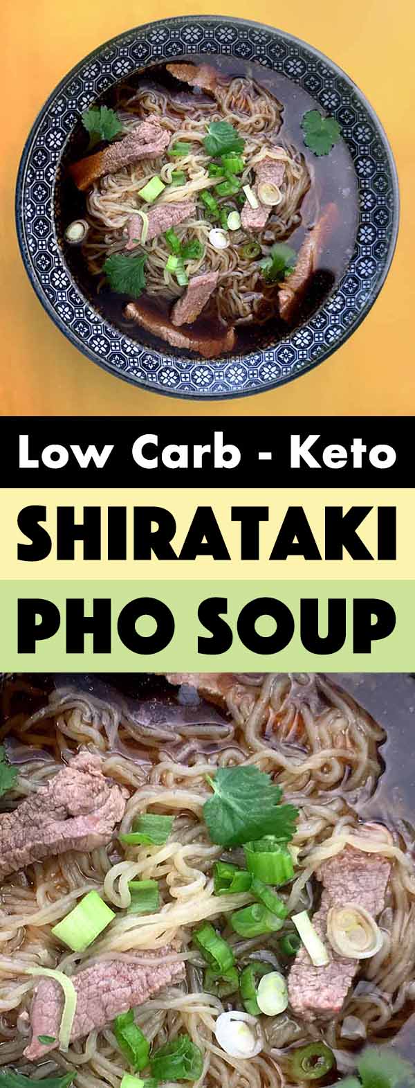 Beef Shirataki Noodle Pho [Low Carb & Keto ] Resolution Eats