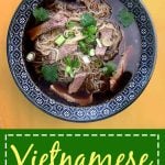 Pinterest Pin for Beef Noodle Pho