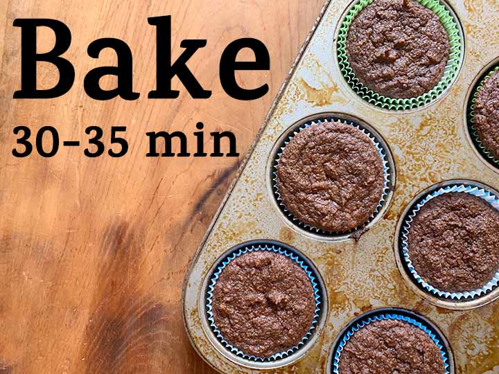 step 7 bake the muffins for 30-35 minutes
