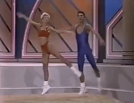Gif of 1988 Aerobics Competition