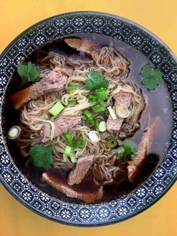 a bowl of Keto Pho Soup