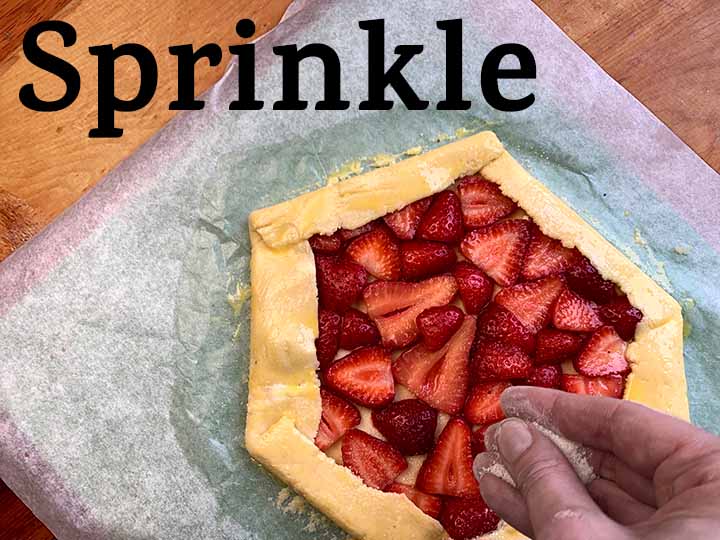 step 12 sprinkle pastry with sugar free sweetener