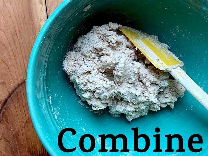 step 3 combine all ingredients of Low Carb Snowball Cookies