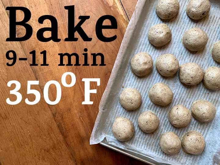 Step 8 Bake low carb Snowball Cookies