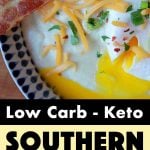 Pinterest Pin for Keto Cheese Grits
