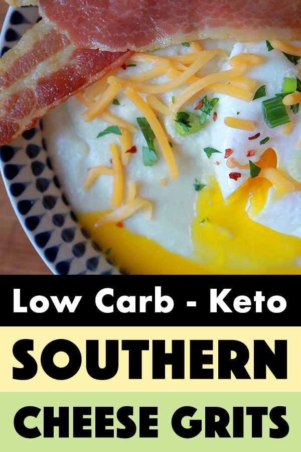 Pinterest Pin for Keto Cheese Grits