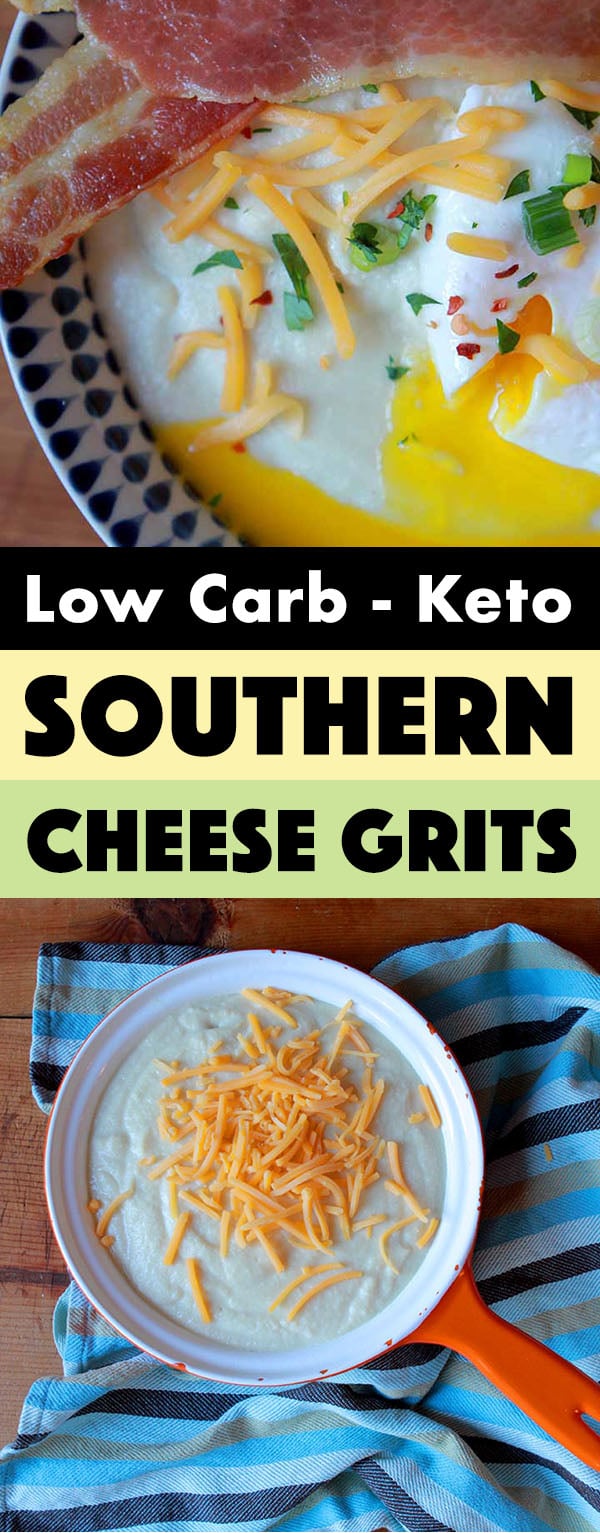 Pinterest Pin for Keto Cheese Grits