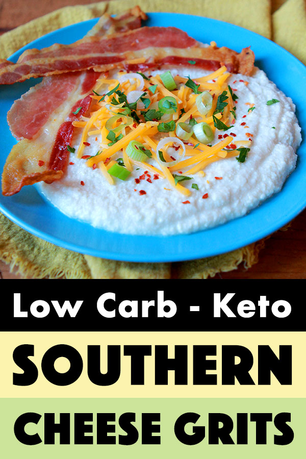 Pinterest Pin for Keto Cheese Grits