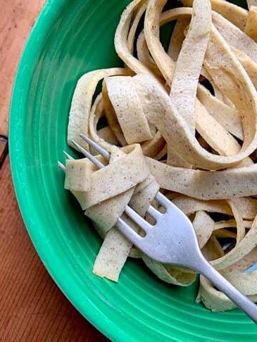 a bowl of Keto Psyllium Noodles