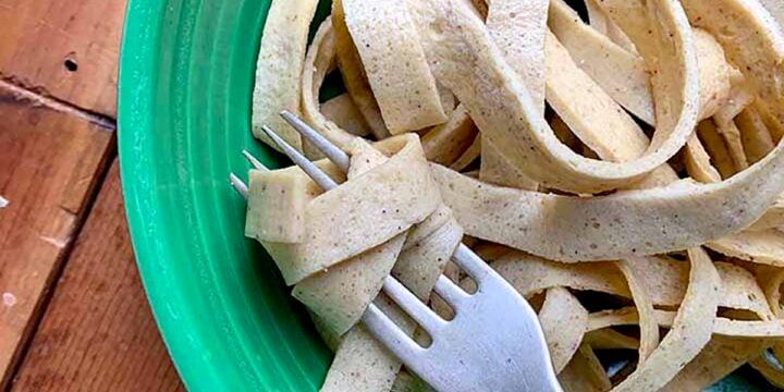 a bowl of Keto Psyllium Noodles