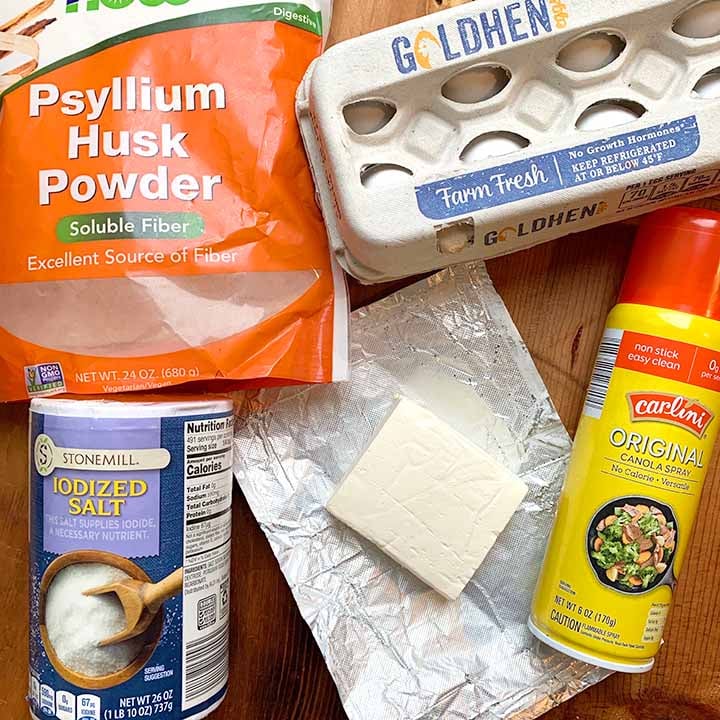 Ingredients of Keto Psyllium Husk noodles